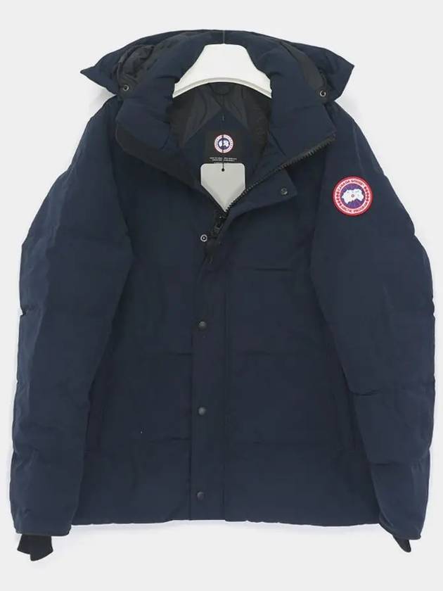 Wyndham Logo Patch Padding Navy - CANADA GOOSE - BALAAN 3