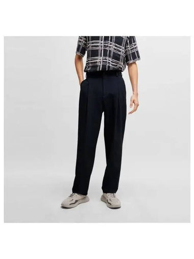 HUGO seersucker semi wide pants modern fit 50515427 405 - HUGO BOSS - BALAAN 1