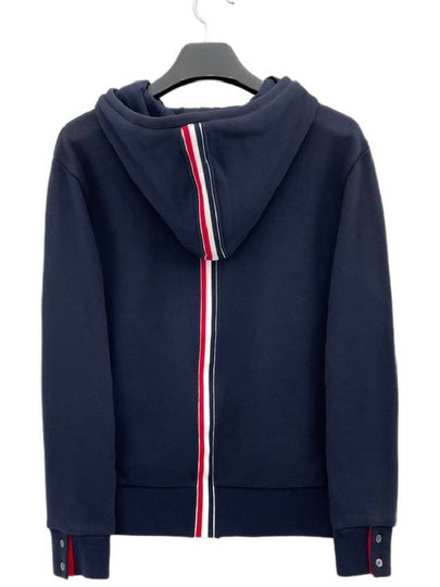 Men's Center Back Stripe Logo Patch Hoodie Navy - THOM BROWNE - BALAAN 2