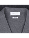 Milano Stitch 4-Bar Cardigan Medium Grey - THOM BROWNE - BALAAN 4