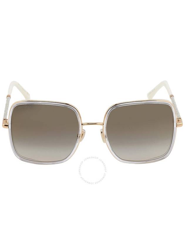 Jimmy Choo Gray Gradient Gold Square Ladies Sunglasses JAYLA/S 0LOJ/FQ 57 - JIMMY CHOO - BALAAN 1