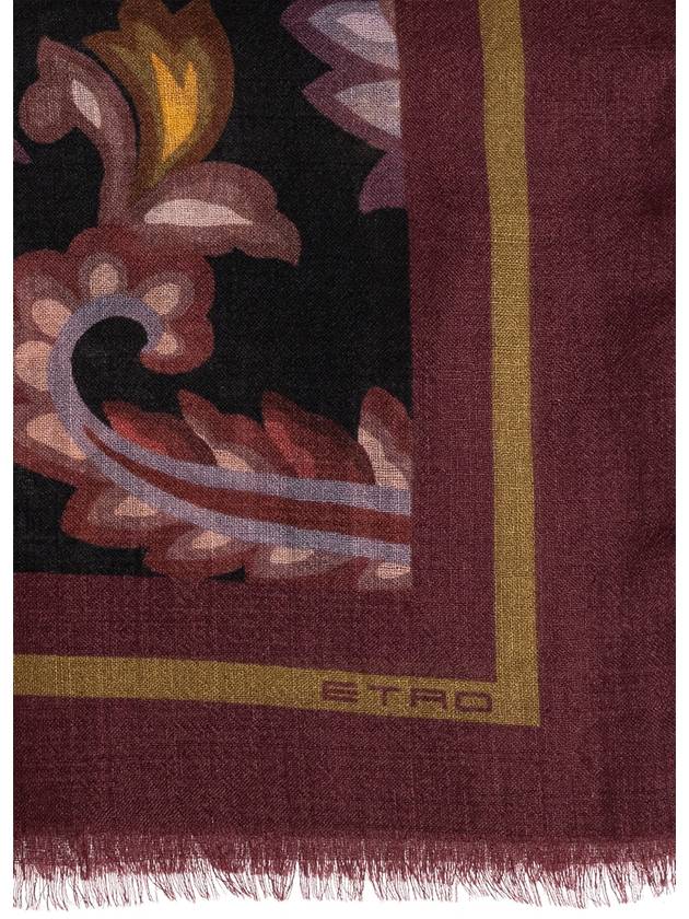 Etro Cashmere Shawl, Men's, Burgundy - ETRO - BALAAN 4