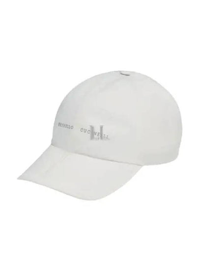 Logo Print Baseball Ball Cap White - BRUNELLO CUCINELLI - BALAAN 2