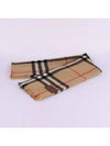 Logo patch check cashmere long muffler 80462121 - BURBERRY - BALAAN 4