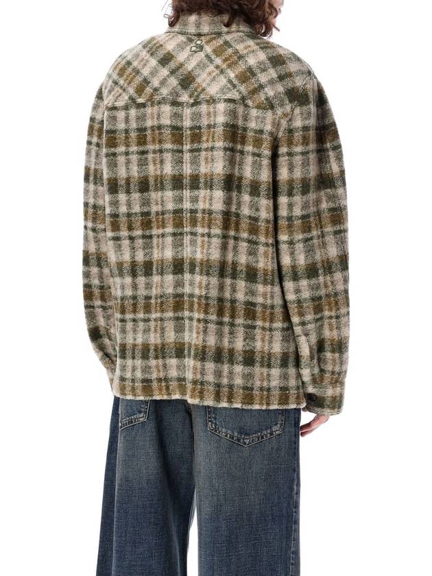 Kevron Check Wool Jacket Green - ISABEL MARANT - BALAAN 3