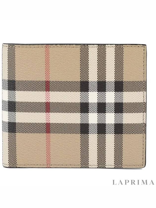 Check Halfwallet Beige - BURBERRY - BALAAN 2