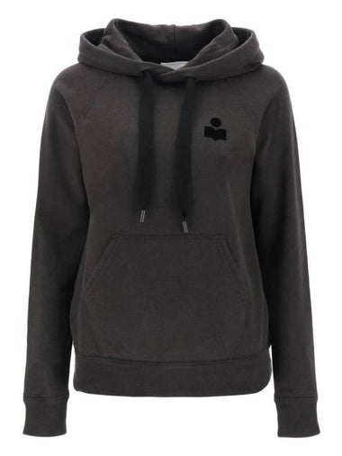 Malibu Logo Print Hooded Top Washed Black - ISABEL MARANT - BALAAN 1