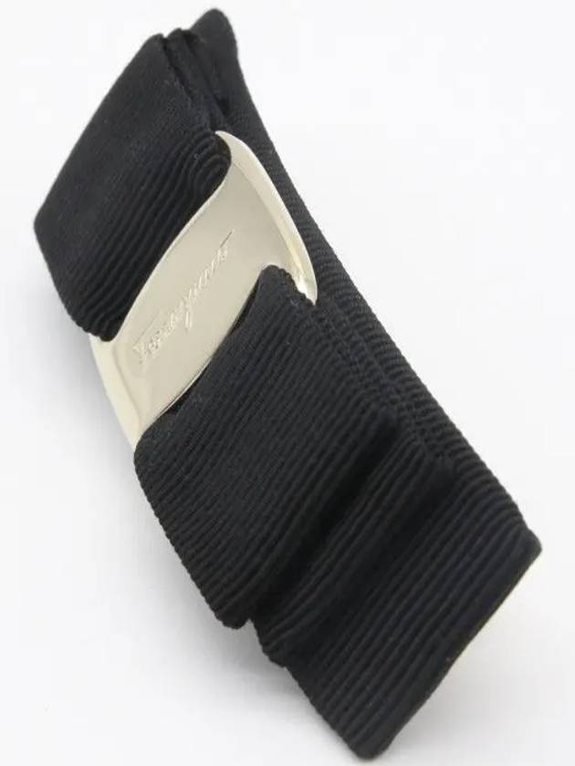 Vara Bow Hair Clip Black - SALVATORE FERRAGAMO - BALAAN 3