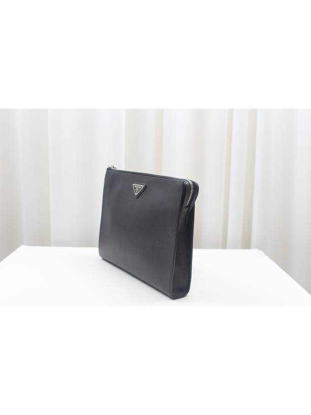 Saffiano triangle logo clutch 2VH030 - PRADA - BALAAN 4