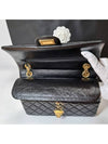 Gold 255 Medium Flap Chain Shoulder Bag Black - CHANEL - BALAAN 8