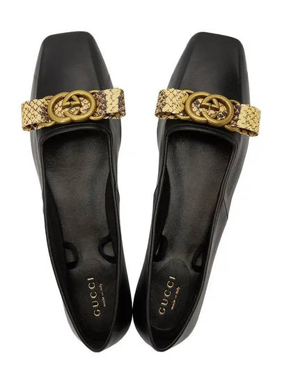 Double G Ballet Flats Black - GUCCI - BALAAN 2