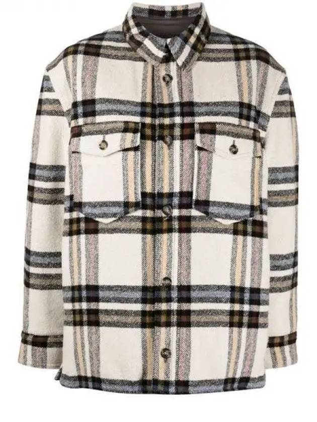 22FW ERVEY Check Shirt Jacket MA1269 22A013E 23EC Other 271624 - ISABEL MARANT - BALAAN 1