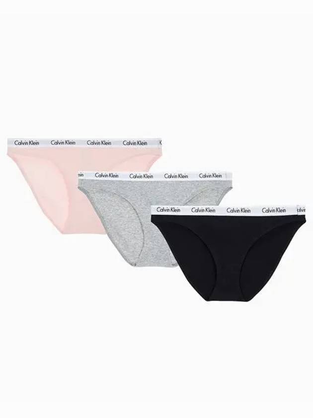 UNDERWEAR Women s Carousel Ribbed Bikini 3PK QP3266OD4H - CALVIN KLEIN - BALAAN 1