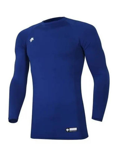 BASEBALL SN121ZTL21 Long Sleeve Crew Neck Undershirt Blue - DESCENTE - BALAAN 1