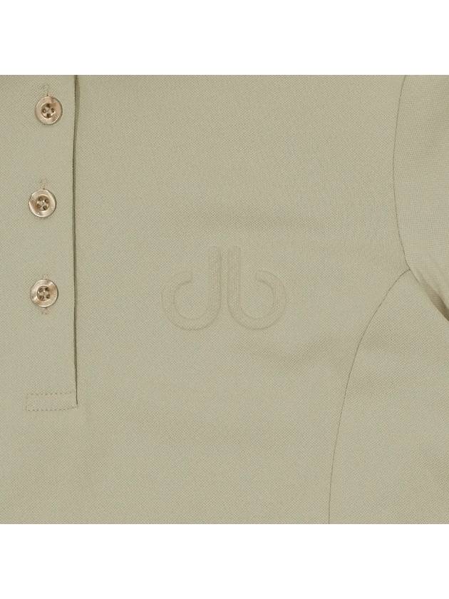 Drew Yokoeri Pique Long Sleeve T-Shirt DF41LT04BEIGE - DRUH GOLF - BALAAN 4