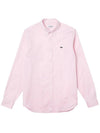 Men's Regular Fit Premium Long Sleeve Shirt Pink - LACOSTE - BALAAN 2