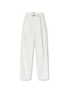 Belt Wide Pants Ivory - AMI - BALAAN 2