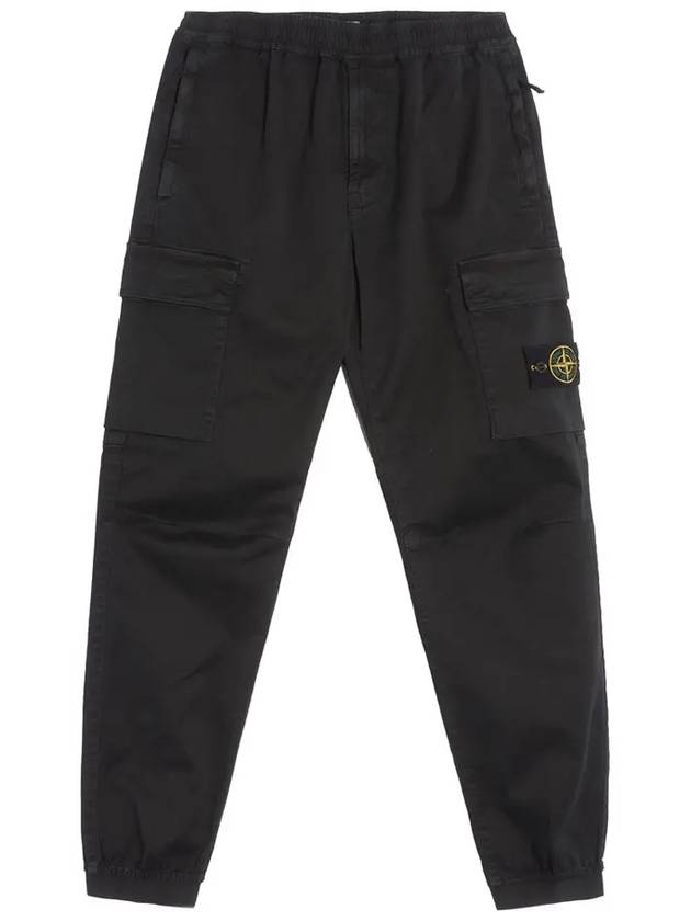 Wappen Patch Cargo Track Pants Black - STONE ISLAND - BALAAN 2