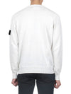 Crewneck Soft Cotton Knit Top White - STONE ISLAND - BALAAN 5