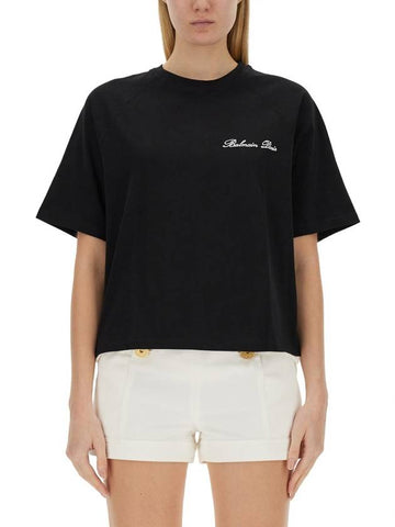 T-SHIRT WITH LOGO - BALMAIN - BALAAN 1