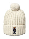 POLO RALPHLAUREN WC0522 105 Bear Rib Pom Beanie - POLO RALPH LAUREN - BALAAN 3