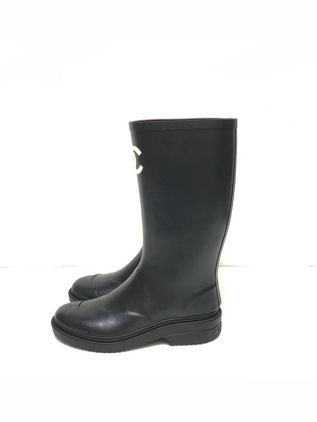 Boots Caoutchouc Black - CHANEL - BALAAN 5