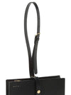 Small Book Logo Detail Leather Clutch Bag Black - MARNI - BALAAN 9