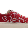 ORB Logo Low Top Sneakers Red - VIVIENNE WESTWOOD - BALAAN 11