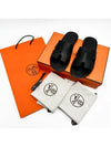 Izmir Sandal Calfskin & Noir - HERMES - BALAAN 10