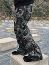 Cotton Oblique Back Zipper Pants Camo Green - CLACO - BALAAN 1