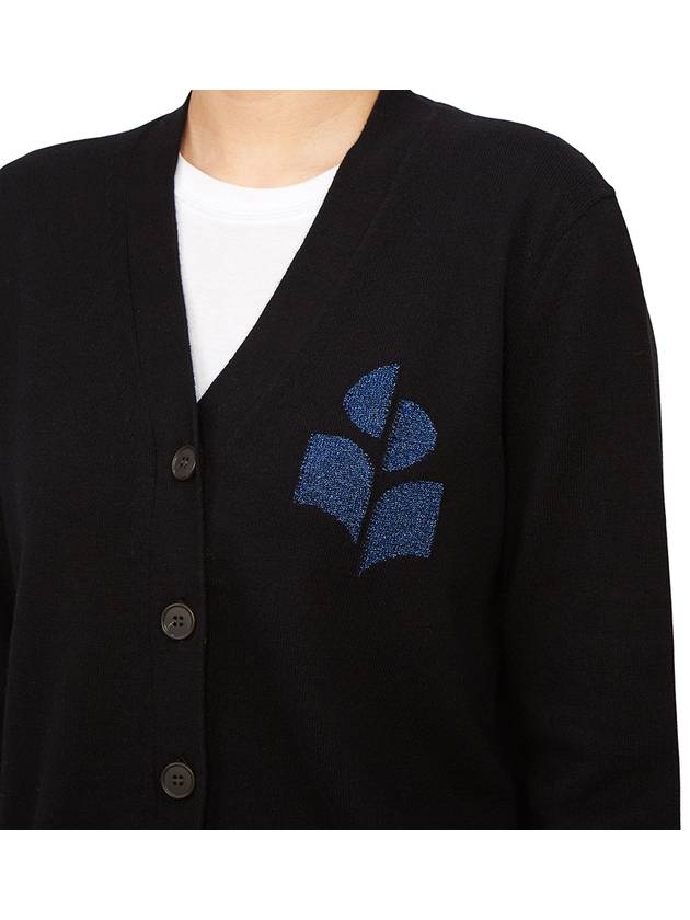 Karin Cotton Cardigan Blue Black - ISABEL MARANT - BALAAN 7