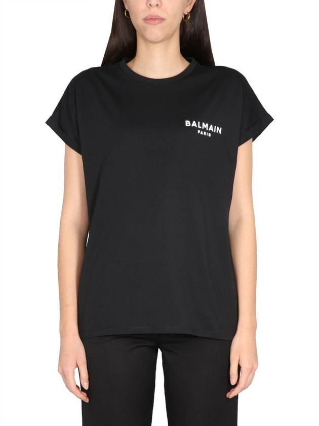 long sleeve t-shirt BF1EF010BB01 EAB BLACK - BALMAIN - BALAAN 2