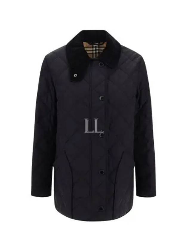 Diamond Quilted Thermoregulated Barn Jacket Black - BURBERRY - BALAAN 2