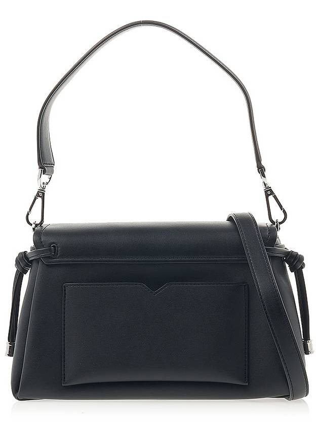 Pearl Flap Logo Lettering Cross Bag Black - MICHAEL KORS - BALAAN 4