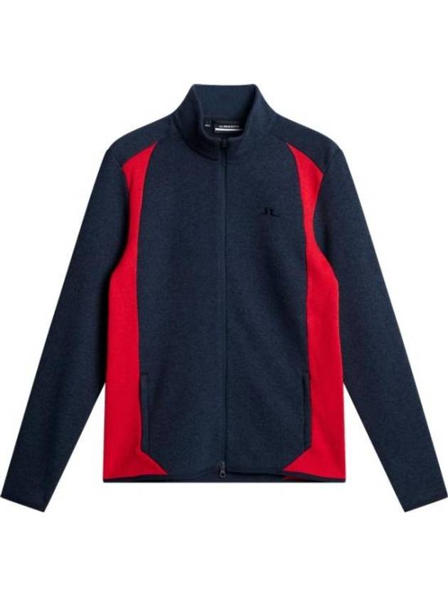 Steve Mid Layer Knit Zip-Up Jacket Navy - J.LINDEBERG - BALAAN 2