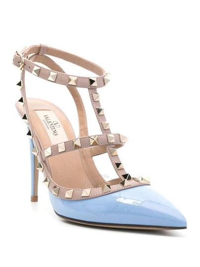 Valentino Garavani Rockstud Ankle Strap Pumps, Brand Size 37 (US Size 7) - VALENTINO - BALAAN 2