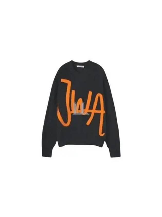 Logo Cable Knit Top Black - JW ANDERSON - BALAAN 2