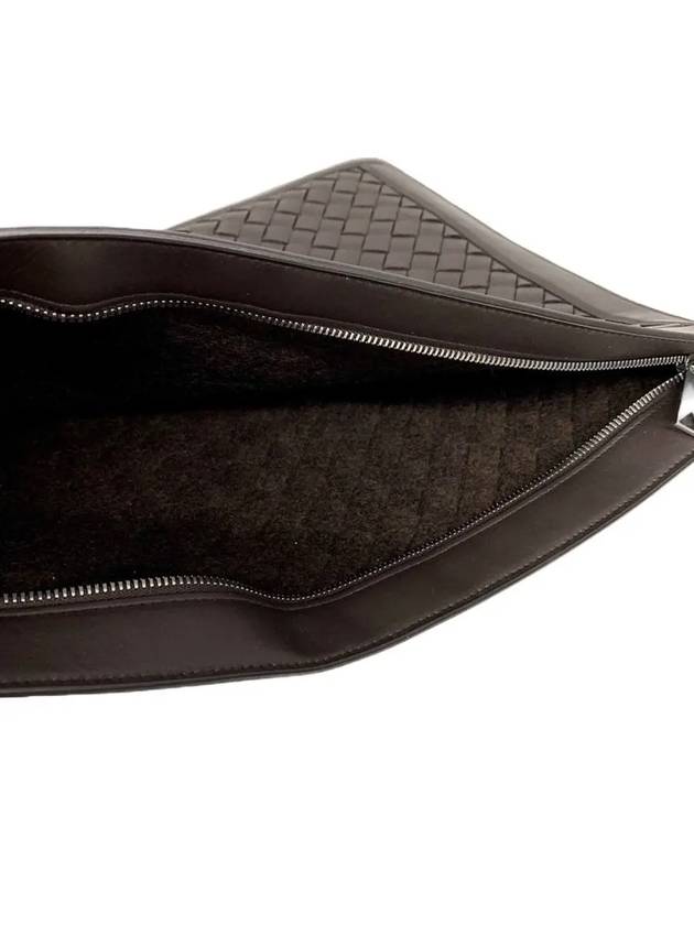 Intrecciato Weave Clutch Bag Brown - BOTTEGA VENETA - BALAAN 6