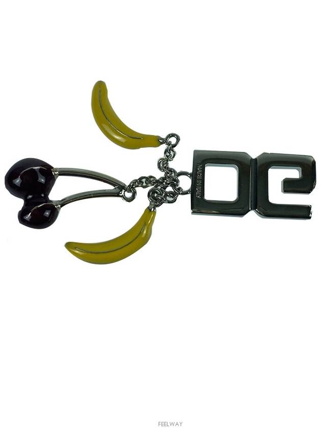 DG Logo Banana Pendant Necklace Black - DOLCE&GABBANA - BALAAN 4