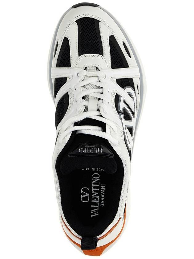 V Logo Low Top Sneakers Black - VALENTINO - BALAAN 5