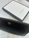 GG Marmont Pouch Leather Black Gold Plated 475317 - GUCCI - BALAAN 3