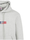 Embroidered Iconic Logo Cotton Hoodie Grey - AUTRY - BALAAN 5