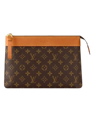 Pochette Voyage Souple Clutch Bag Brown - LOUIS VUITTON - BALAAN 1