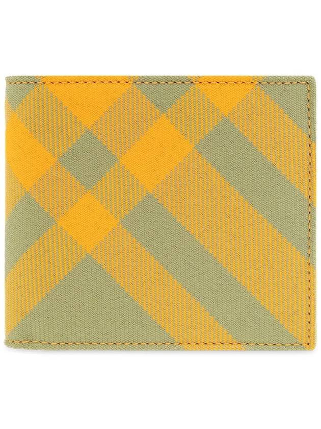 Check Half Wallet Yellow - BURBERRY - BALAAN 3