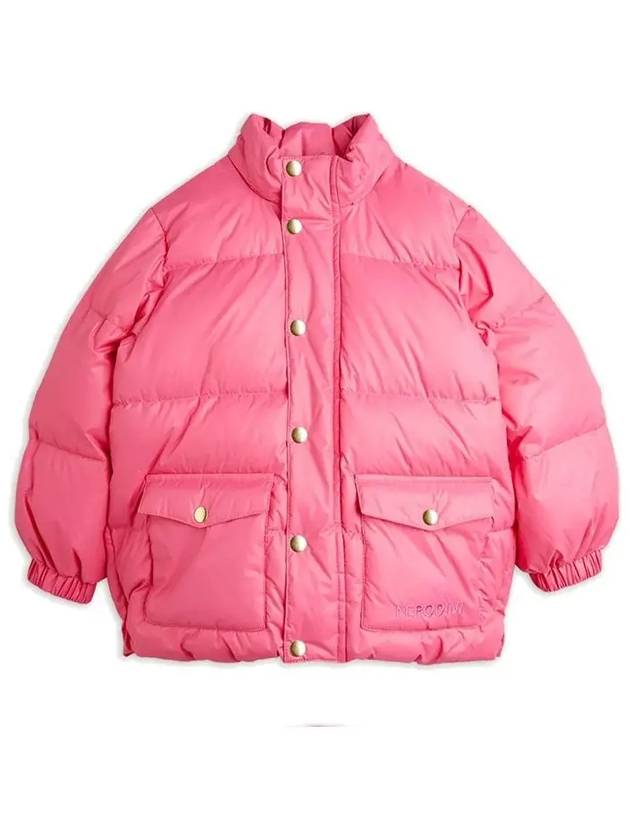 Kids Logo Heavy Puffer Jacket Pink 24710118 28 - MINI RODINI - BALAAN 3