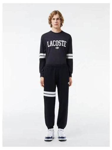 Men s Striped Print Jogger Pants H7514 54G HD Domestic Product GQ2N24031292958 - LACOSTE - BALAAN 1