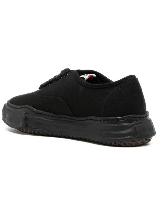 Baker OG Sole Canvas Low Top Sneakers Black - MAISON MIHARA YASUHIRO - BALAAN 3