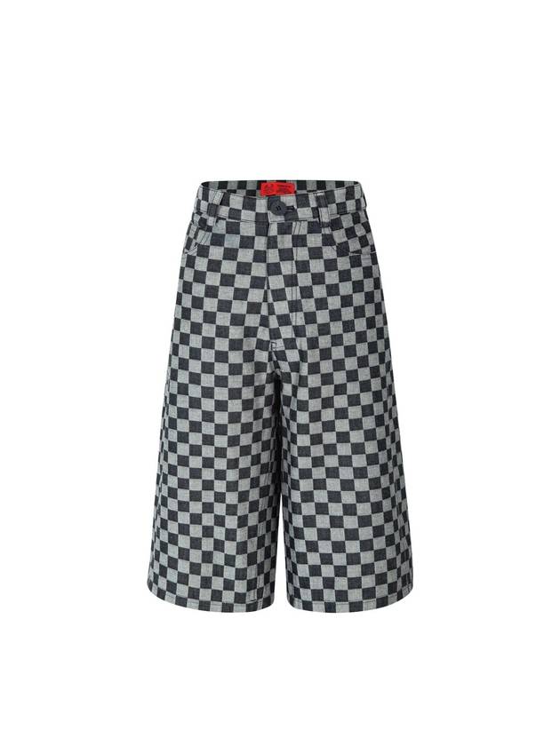 Checkered Cotton Shorts - CONECTX - BALAAN 1