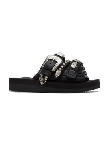 Bibilis Sandals Foular Suicoke Moto Slippers Black - TOGA - BALAAN 1