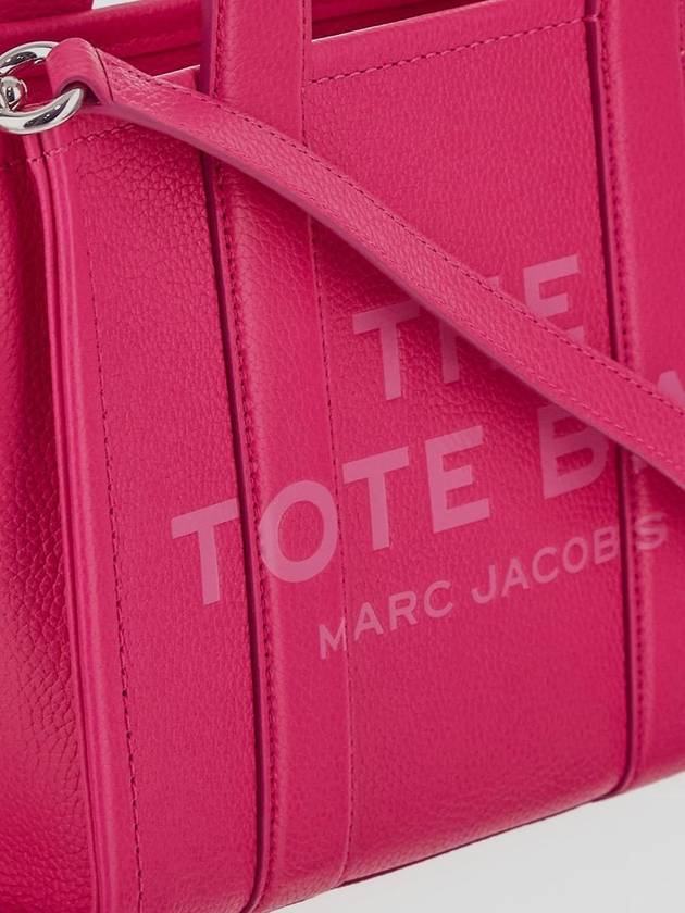 Small Leather Tote Bag Fuchsia - MARC JACOBS - BALAAN 5